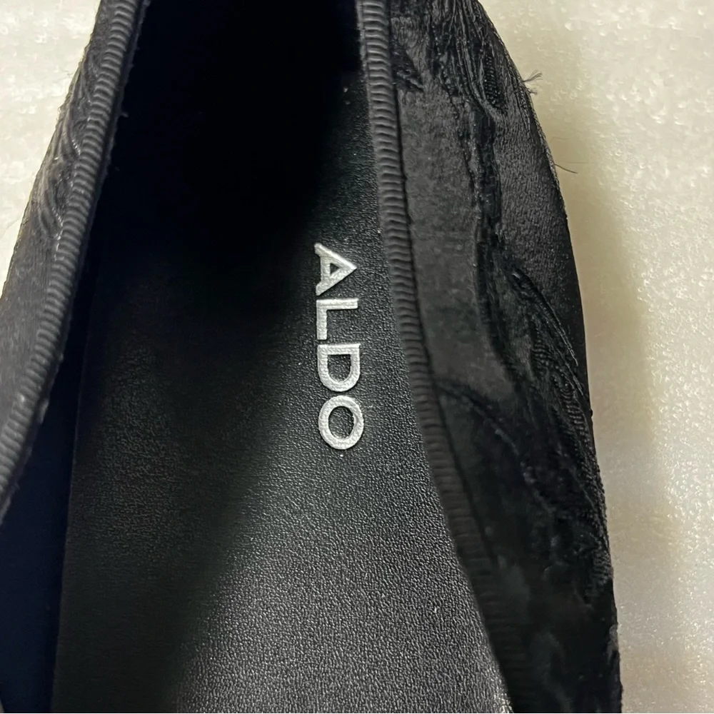 Aldo Men’s Goolsby Brocade Floral Black Textile Loafers Size 11 Dress Shoes